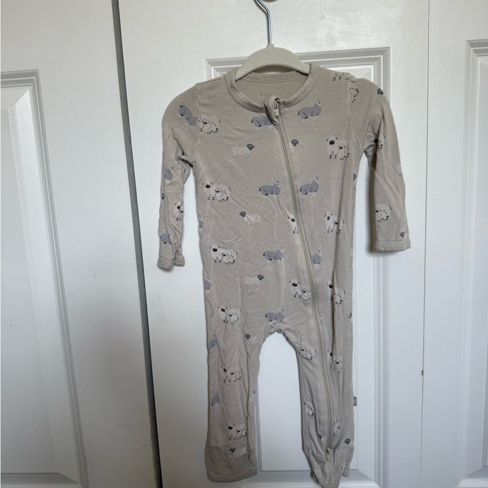 Kyte BABY Cream Animal Print Kids Bodysuit